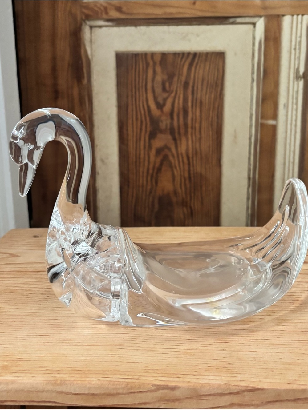 Vintage Lucite Swan Decorative Towel Holder